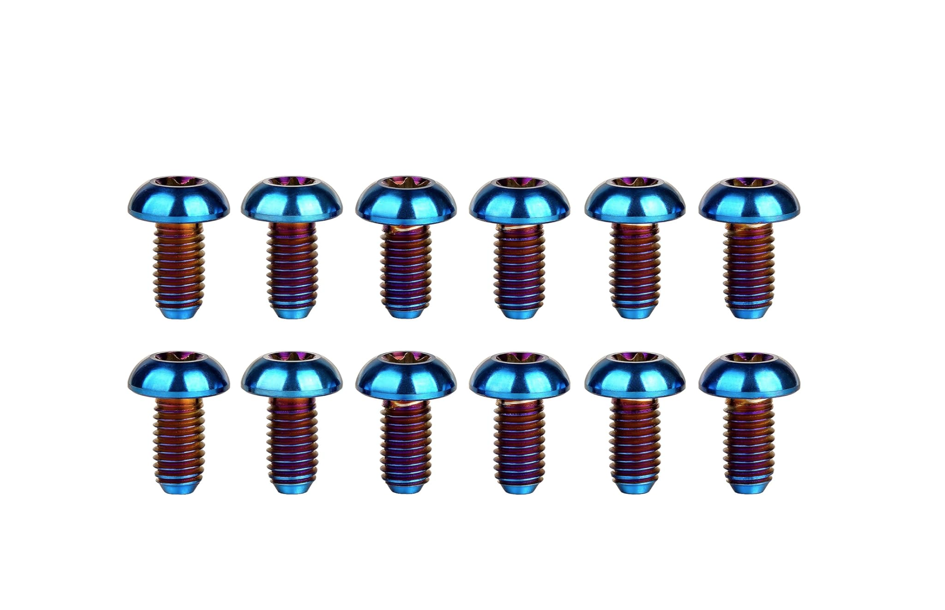 Titanium bolt set for front and back rotor