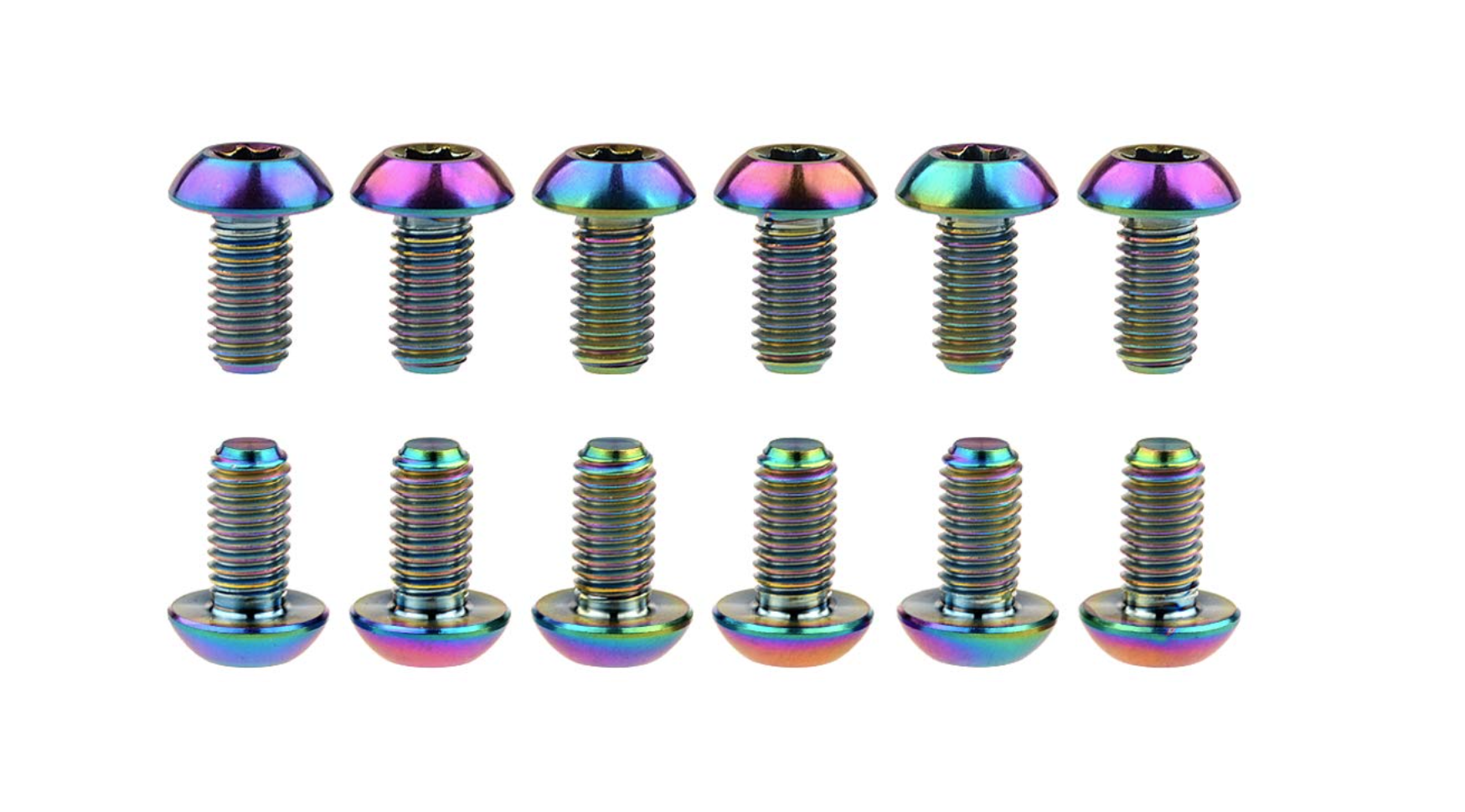 Titanium bolt set for front and back rotor