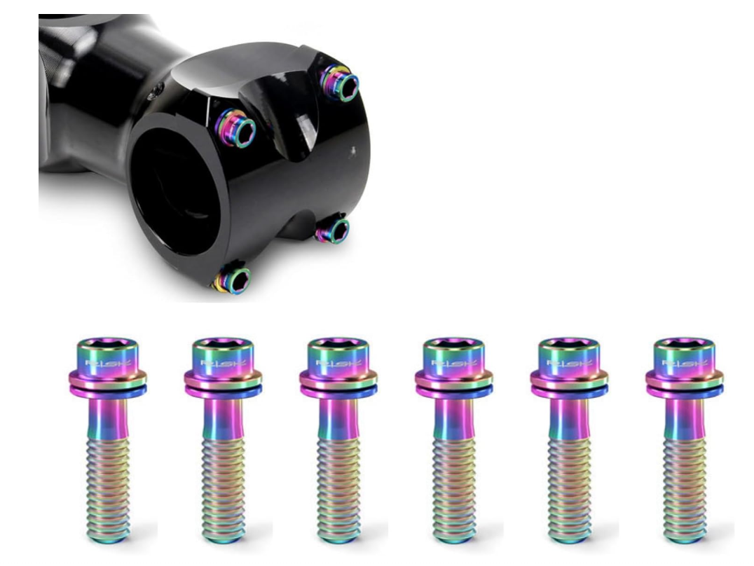 Titanium bolts for bike stem